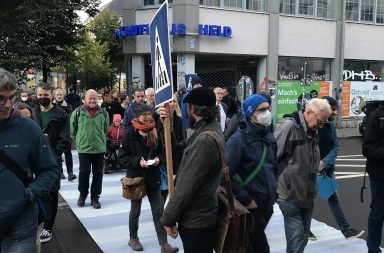 Bürgersprechstunde zu Fußmit dem OBM durch Lindenau 2021